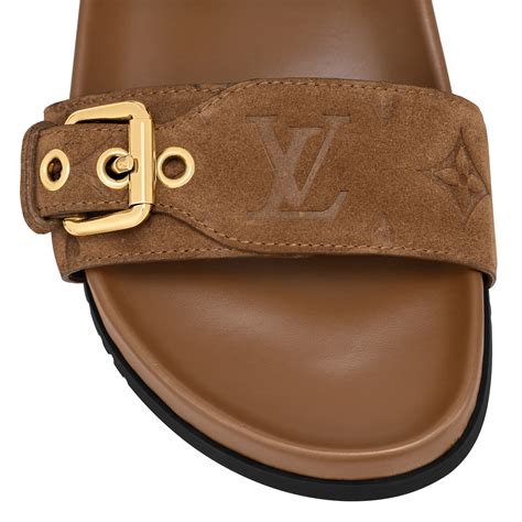 louis vuitton bom dia mule gold|Bom Dia Flat Mule .